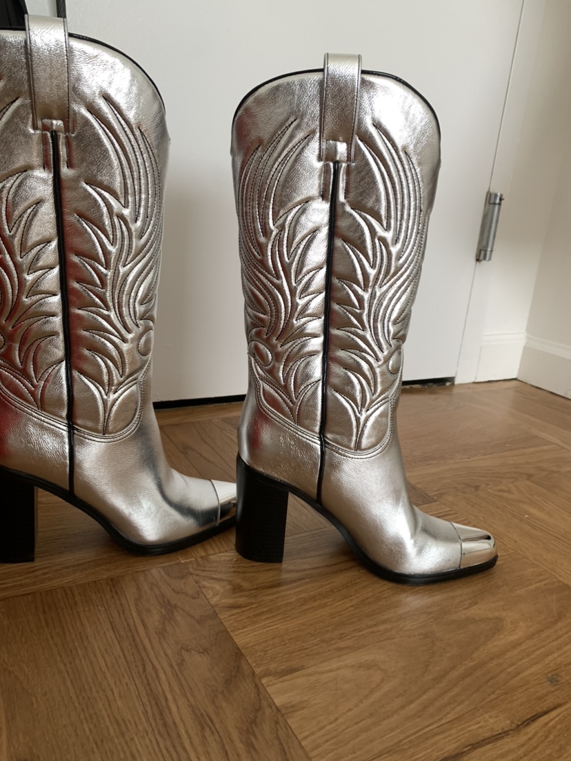Katy perry collection western boots silver - photo 3