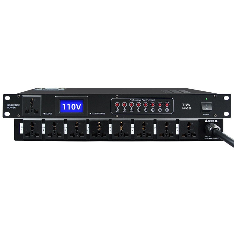 Power Conditioner,9-Outlet Rack Mount Power Sequencer