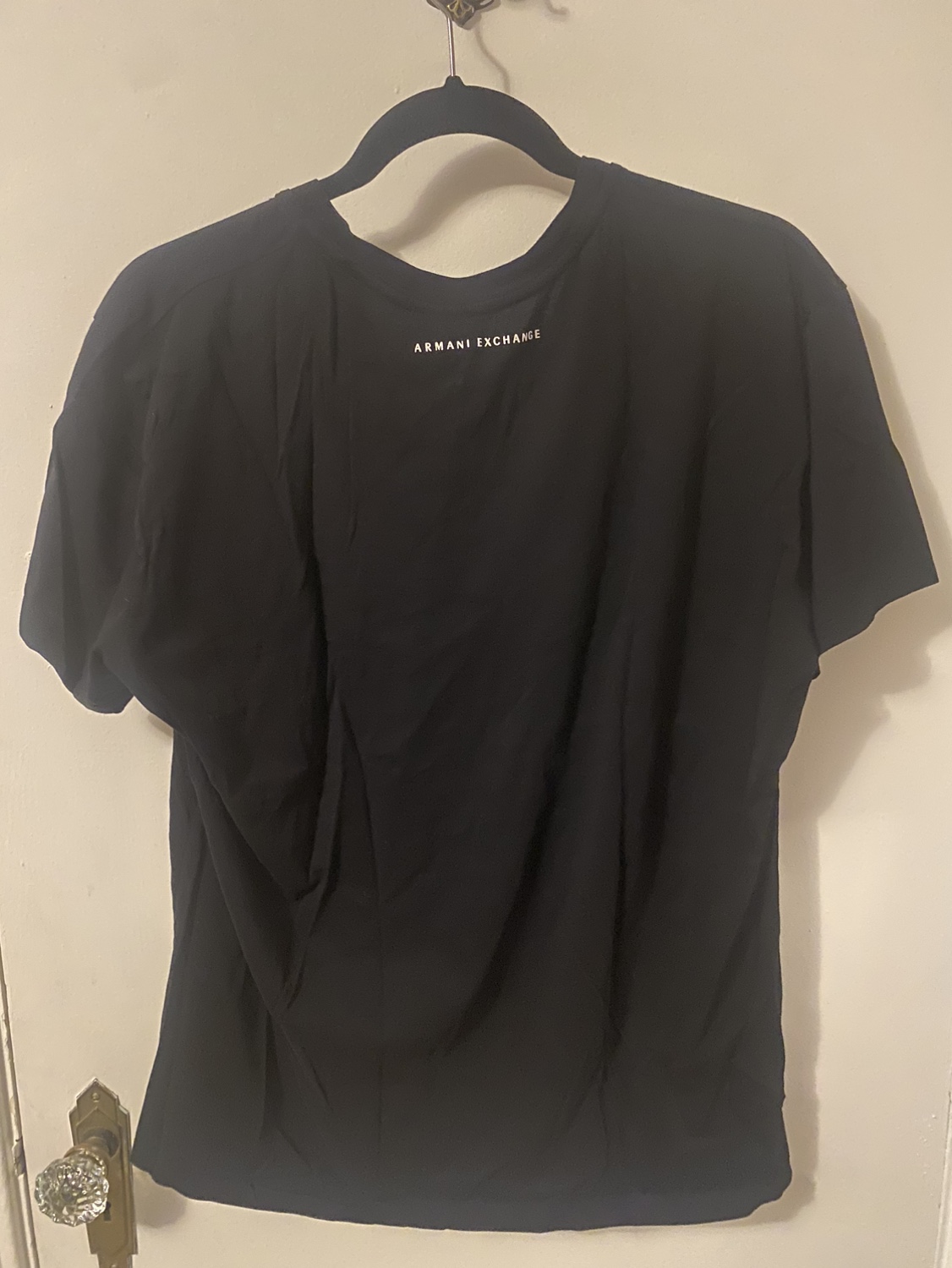 Men’s XL Armani Exchange Black V-neck T-shirt image indicator(2)