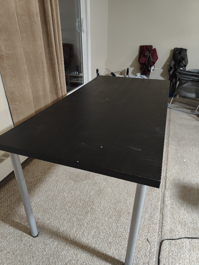 Black table