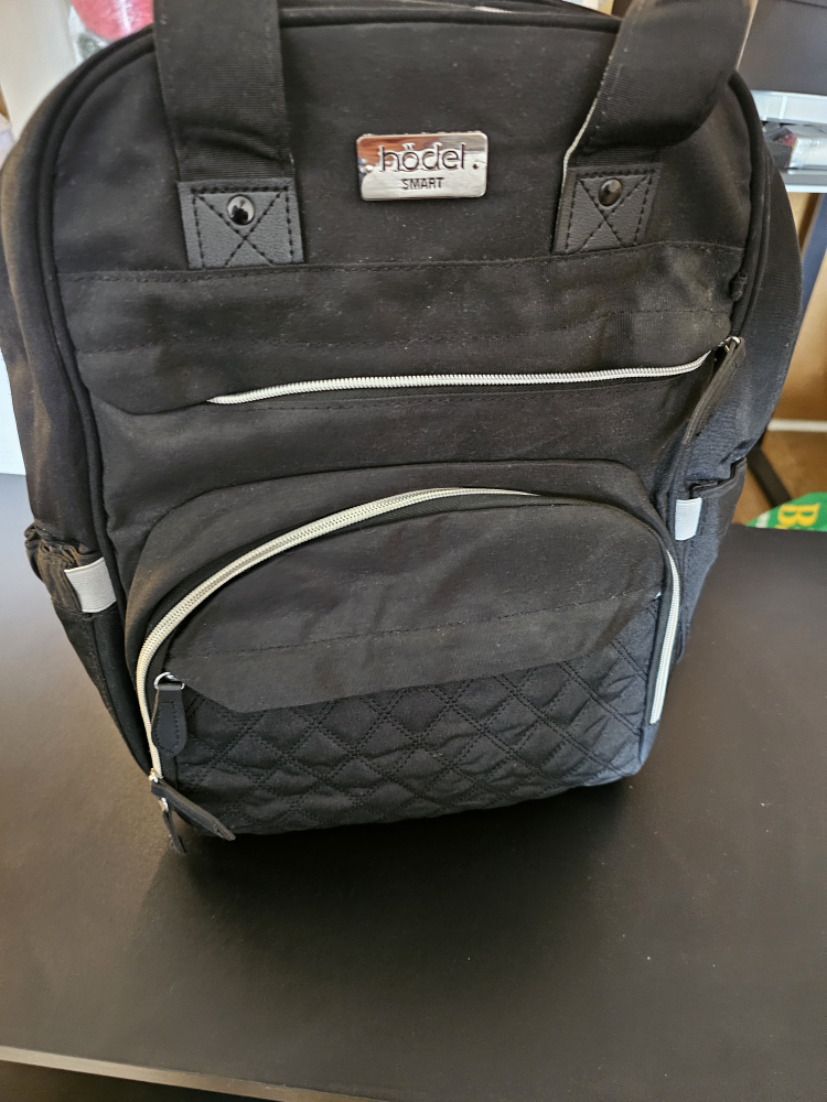black diaper bag