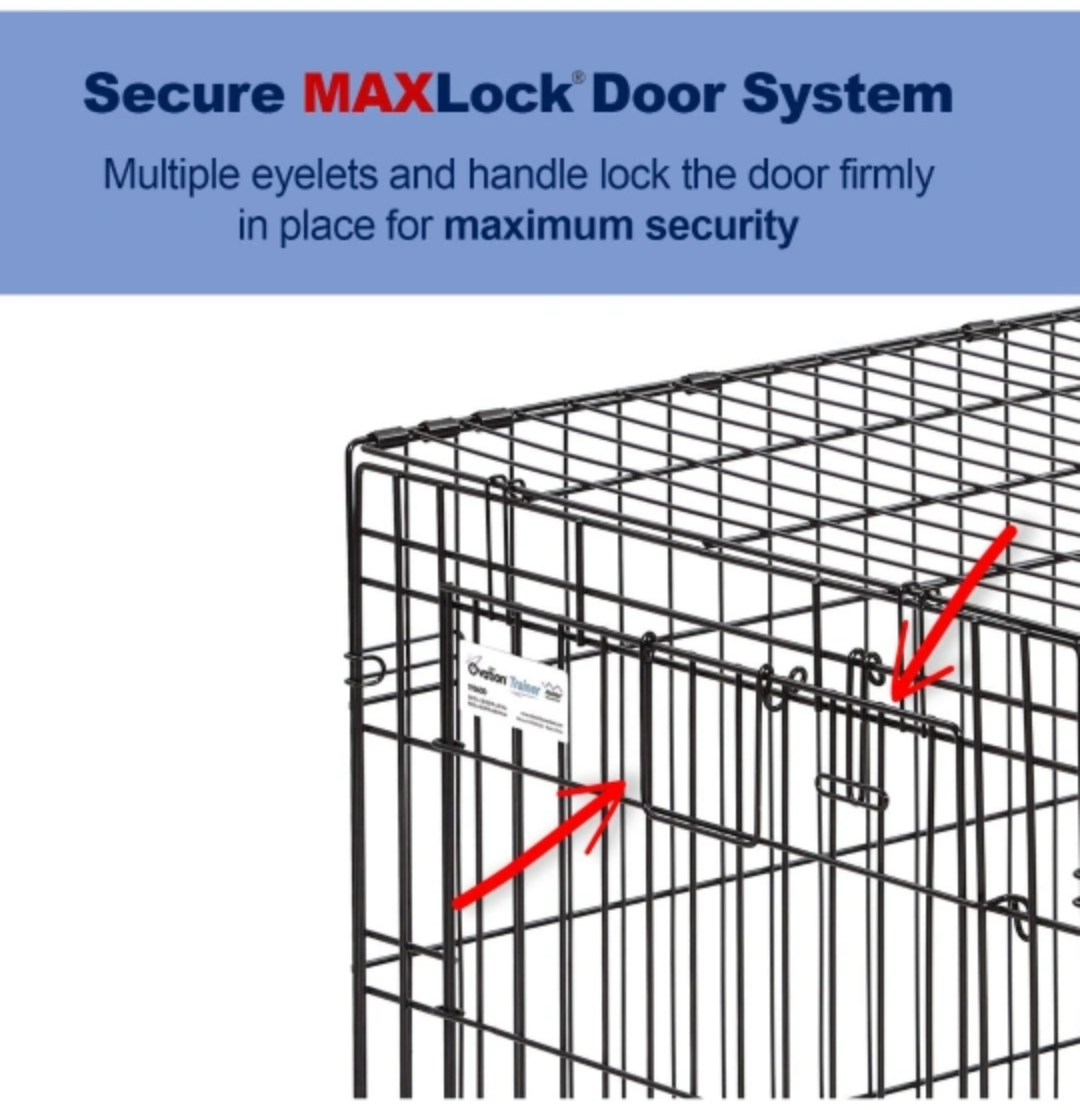 Midwest Homes for Pets Ovation Double Door Dog Crate, 24-Inch image indicator(3)