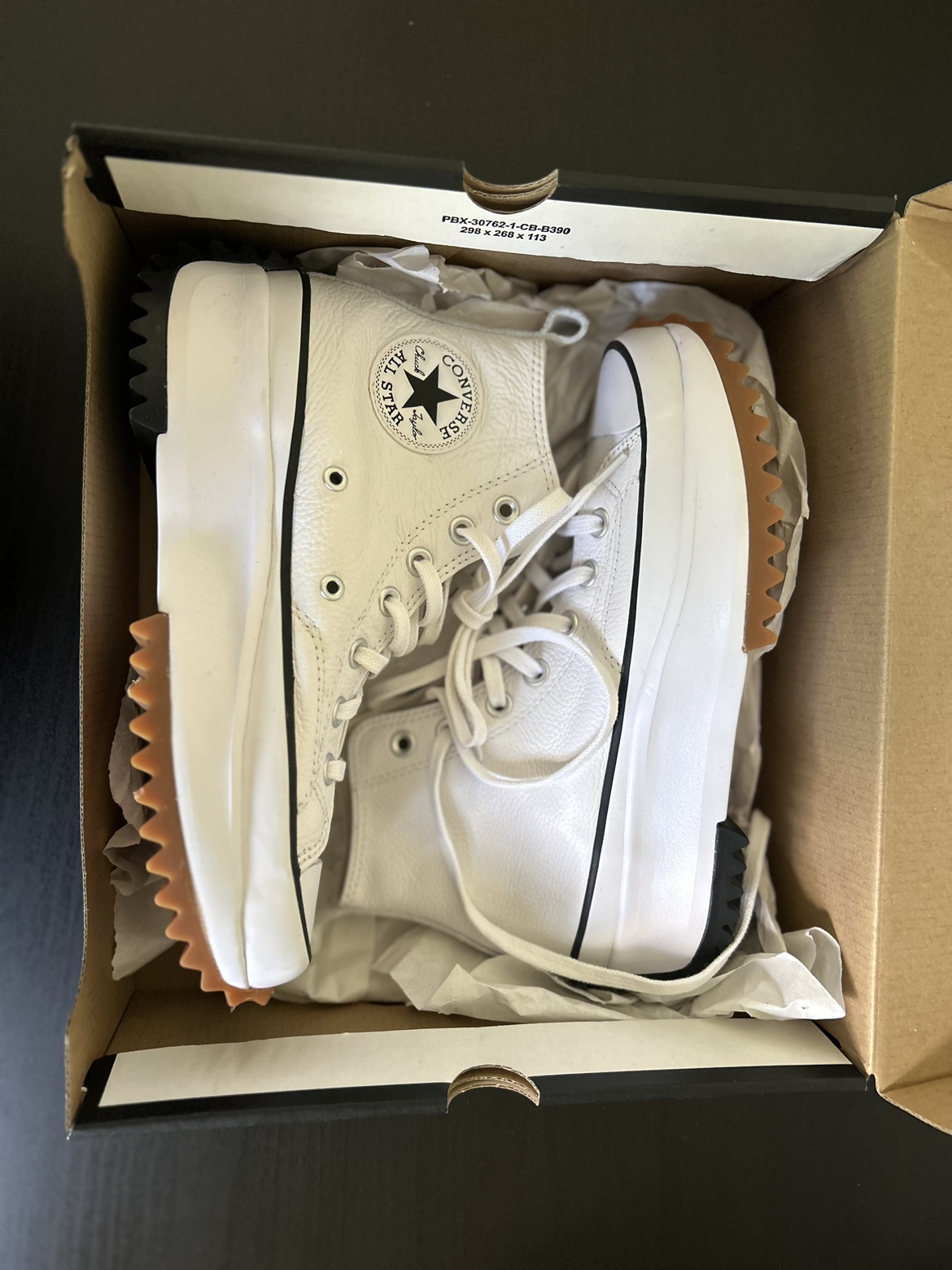 Converse platform high top Leather white (Retail price $140) image indicator(2)