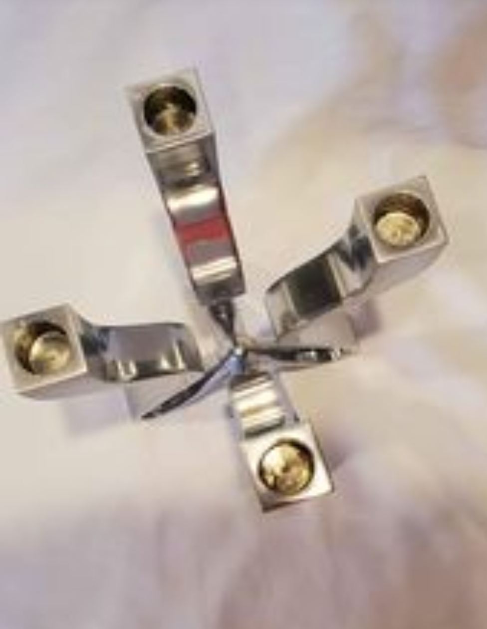 Silver art decor 4 Arm Candelabra, Umbra Chorus Vintage - photo 3