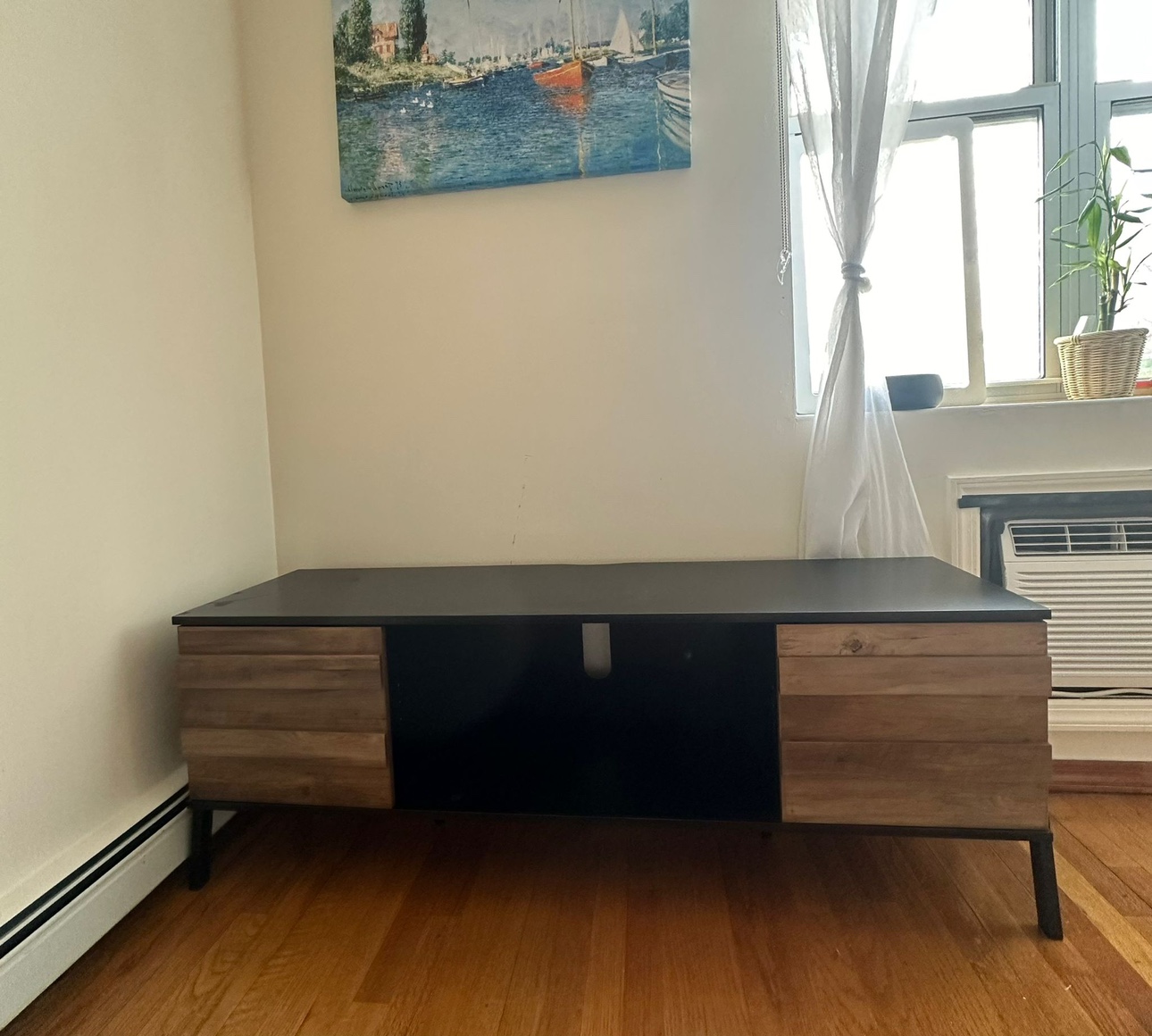 WAMPAT Mid Century Modern TV Stand for TVs Up to 65