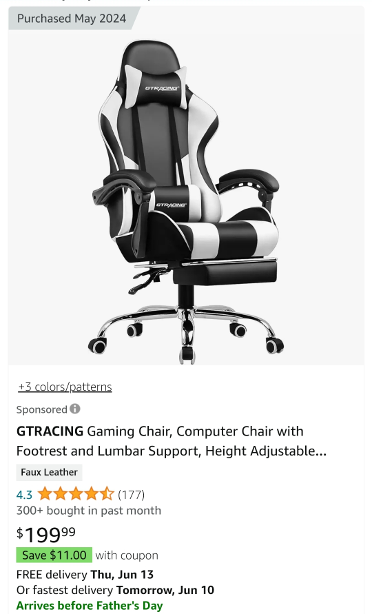 Gaming chair thumbnail