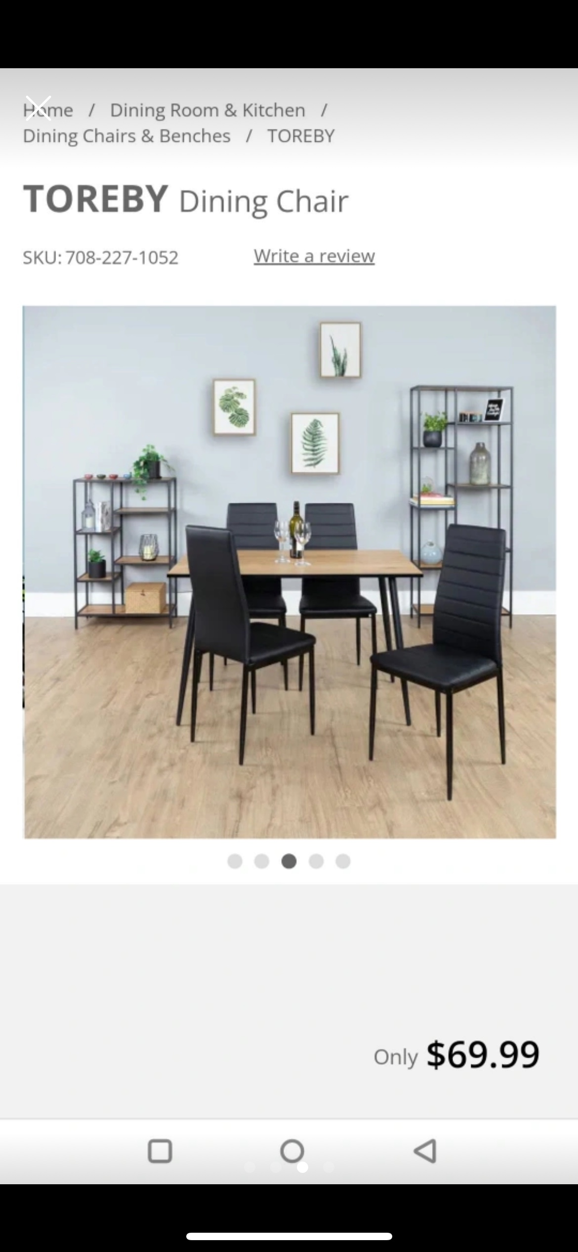 Set of 4 black Dinning Chairs - photo 3