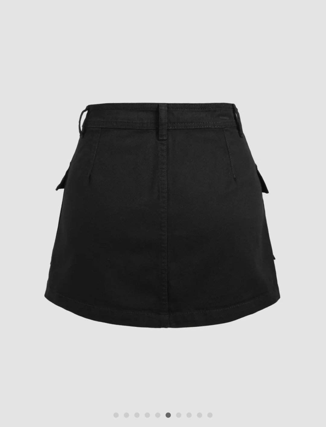 [Unsealed] Black Cargo Mini Skirt (S) - photo 5
