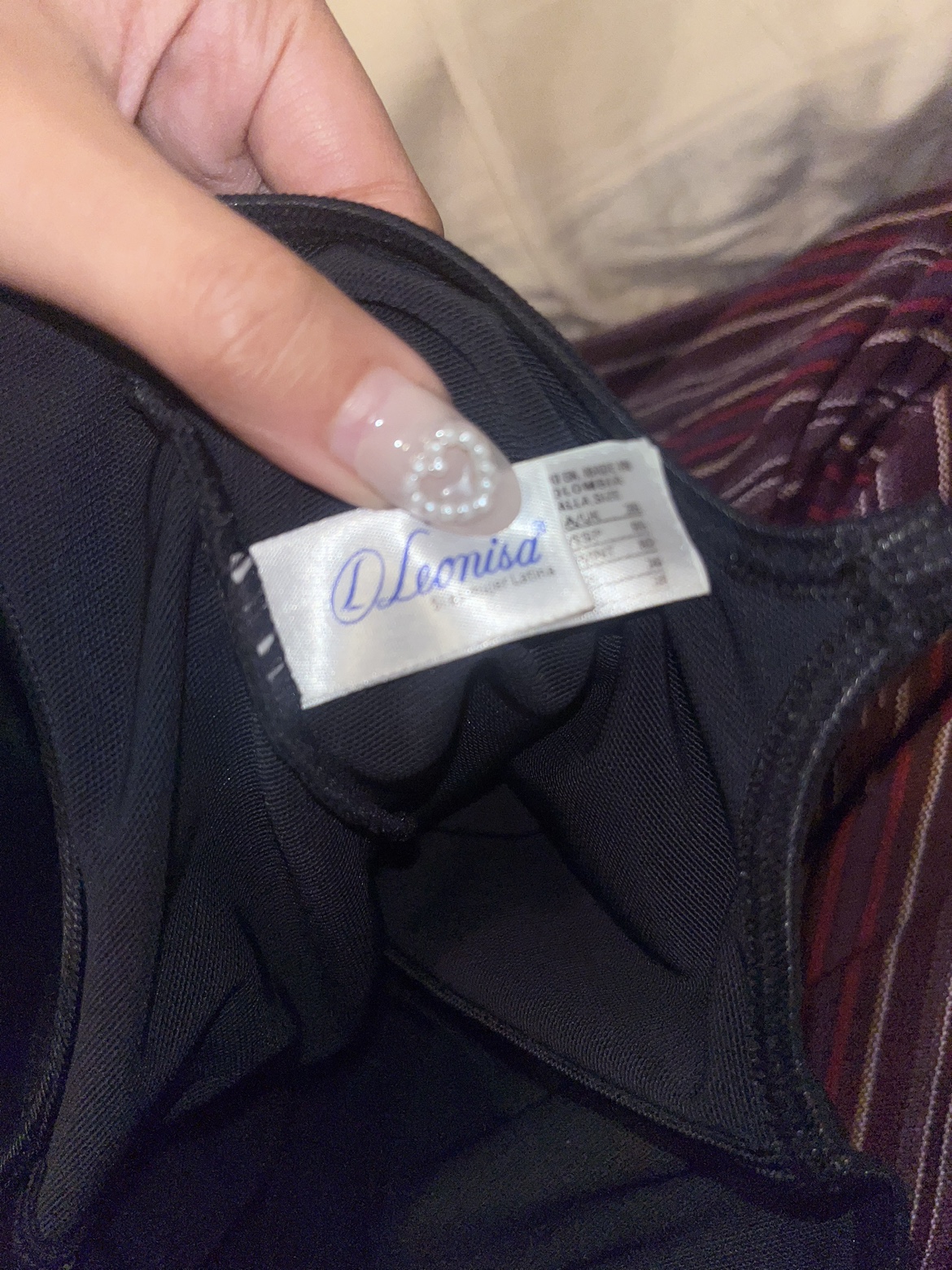 Black bustier front zip image indicator(4)