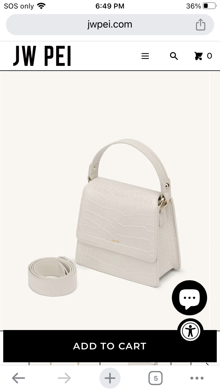 🎀 J W Pei top handle/ cross body bag 🎀 thumbnail