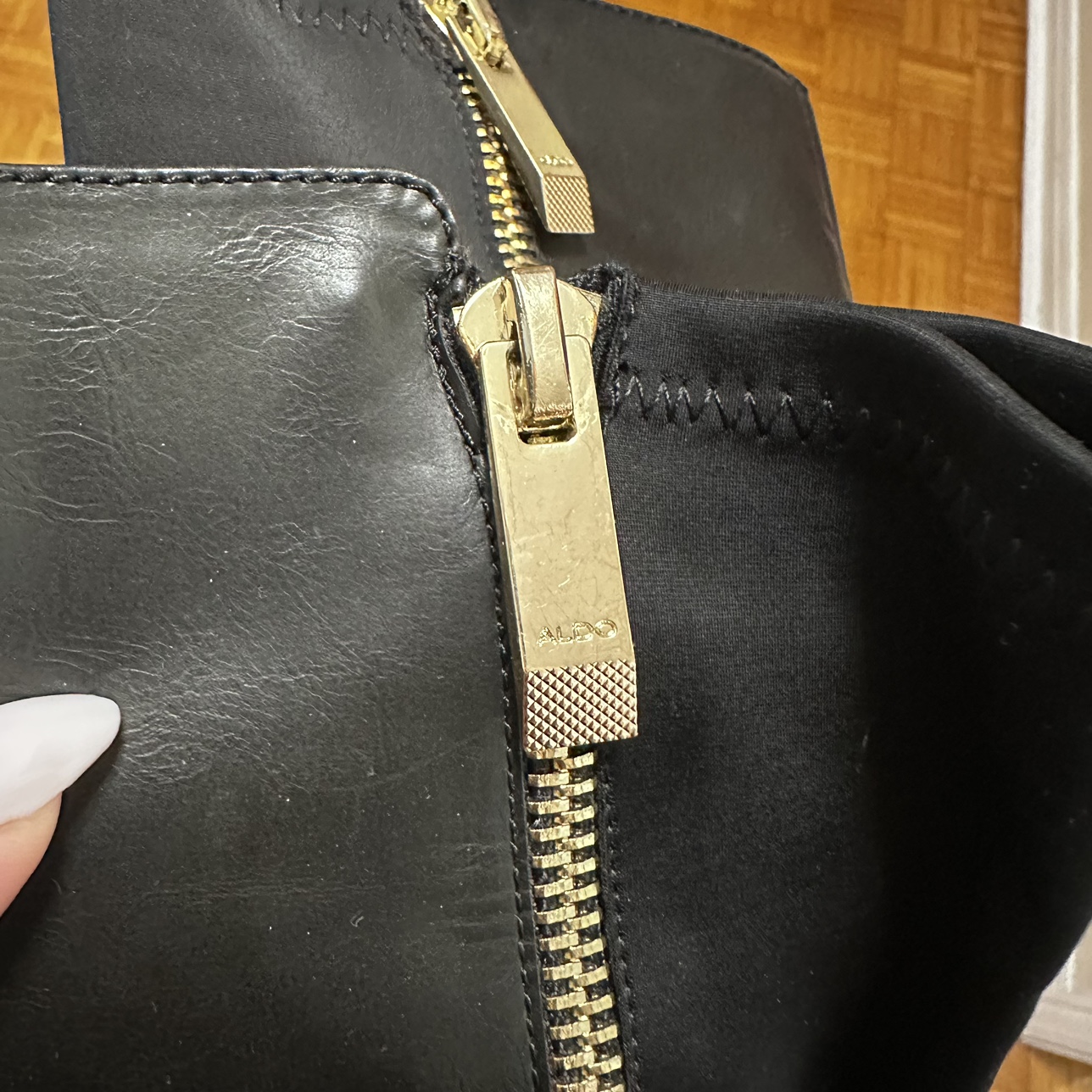 ALDO  Black knee High Riding Boots image indicator(6)