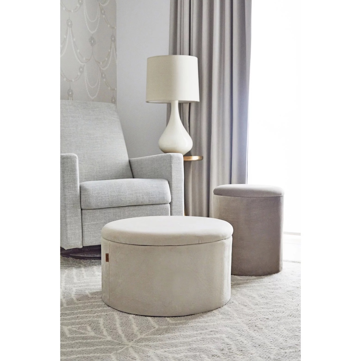 New Kvell Boto Home Short Storage Ottoman Foot Rest - photo 5