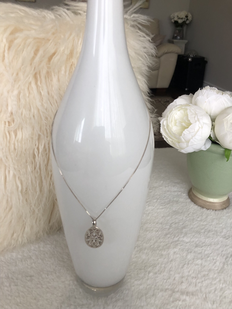 Sterling silver (925) pendant and necklace. - photo 3