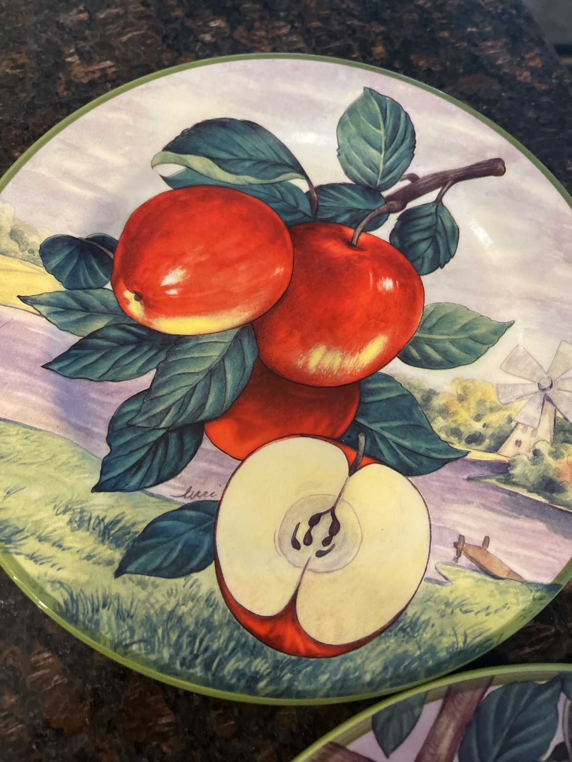 Villa D'Este Plate  Italy Hand Decorated - photo 3