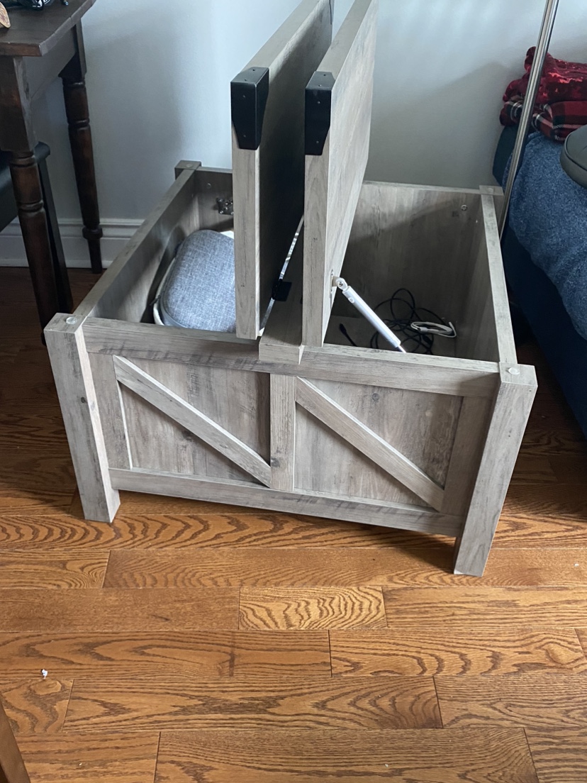 New wampat coffee table with storage - photo 4