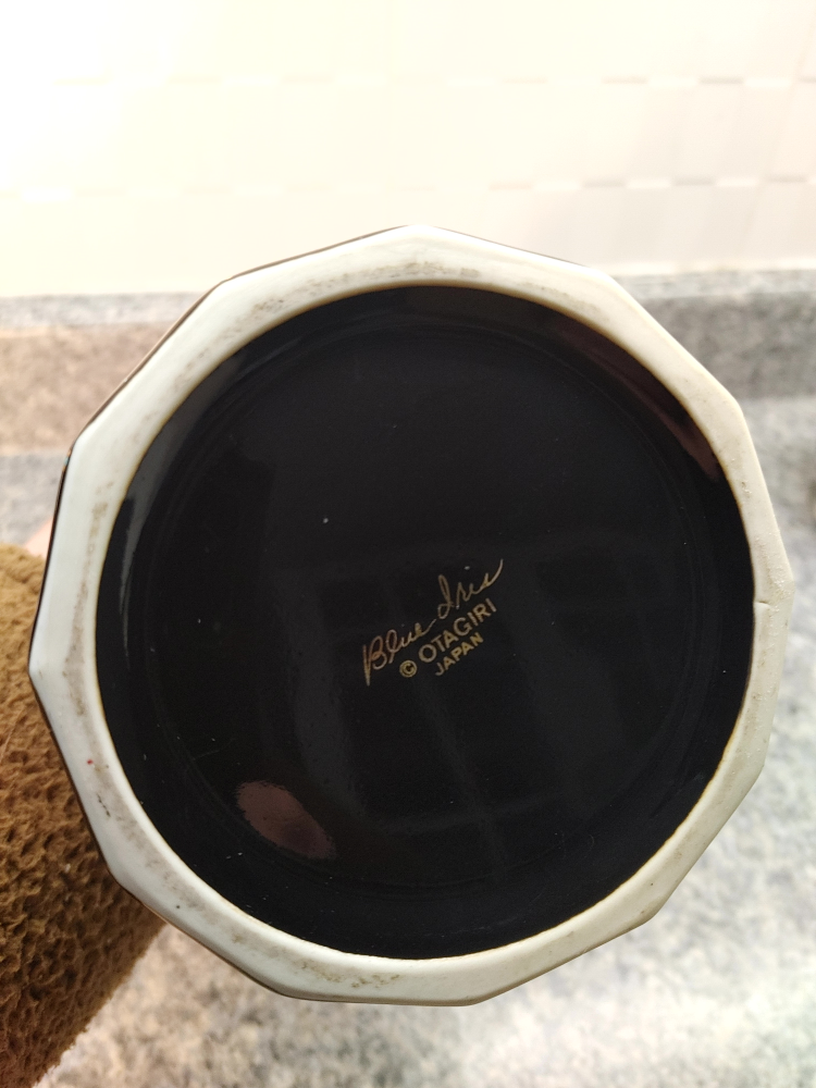 Vintage Blue Iris Otagiri, Japan made Vase - photo 3