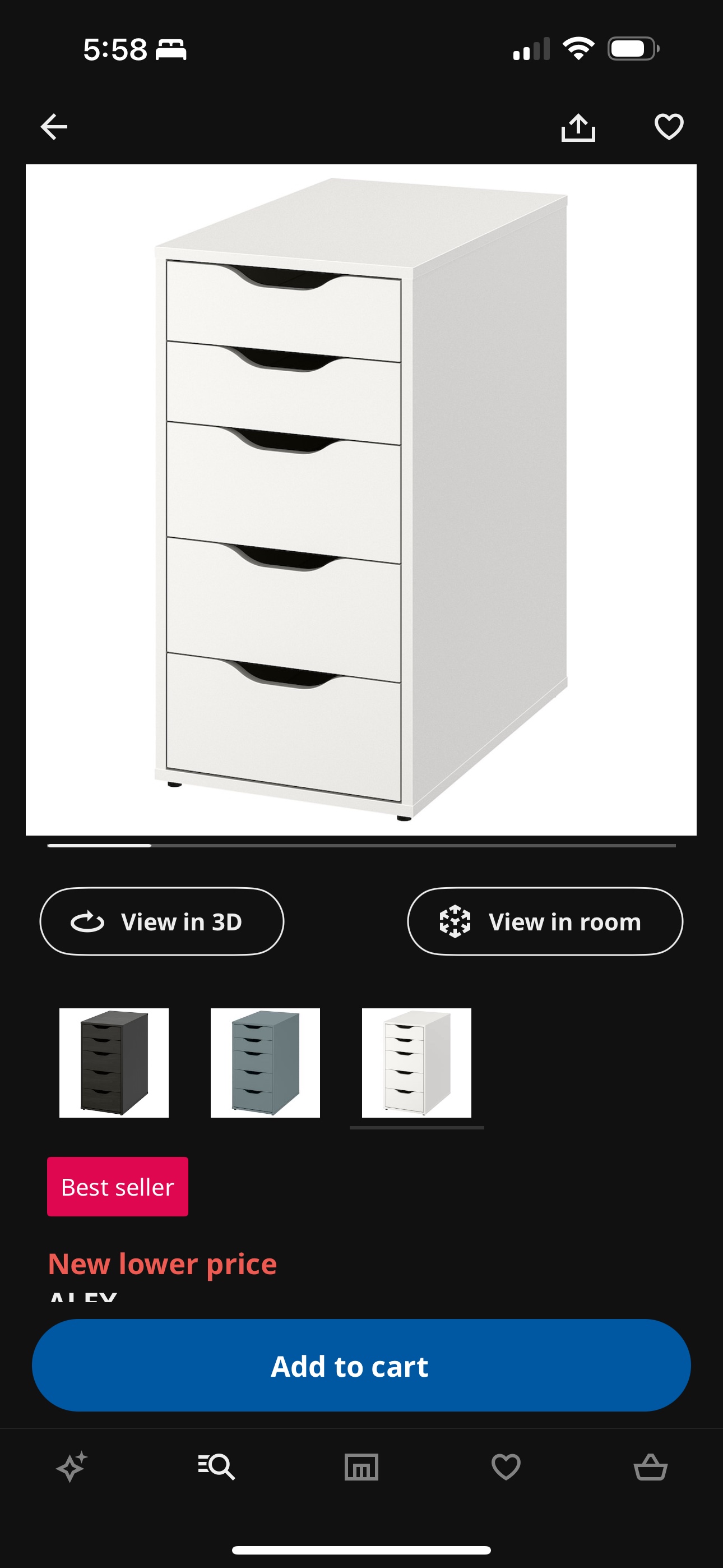 🔥Moving IKEA Alex 5 drawers desk base slight scratches - photo 5