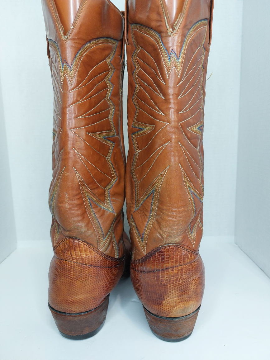 The Sanders Leather Men's Cowboy Boots - photo 4