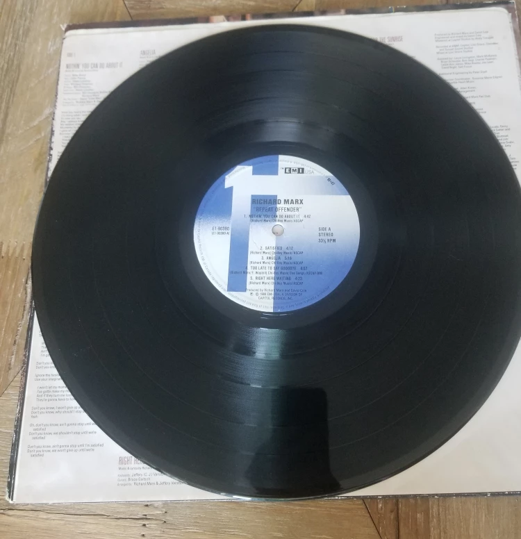 Richard Marx - Repeat Offender 90s Record Album - Vintage 12" image indicator(7)