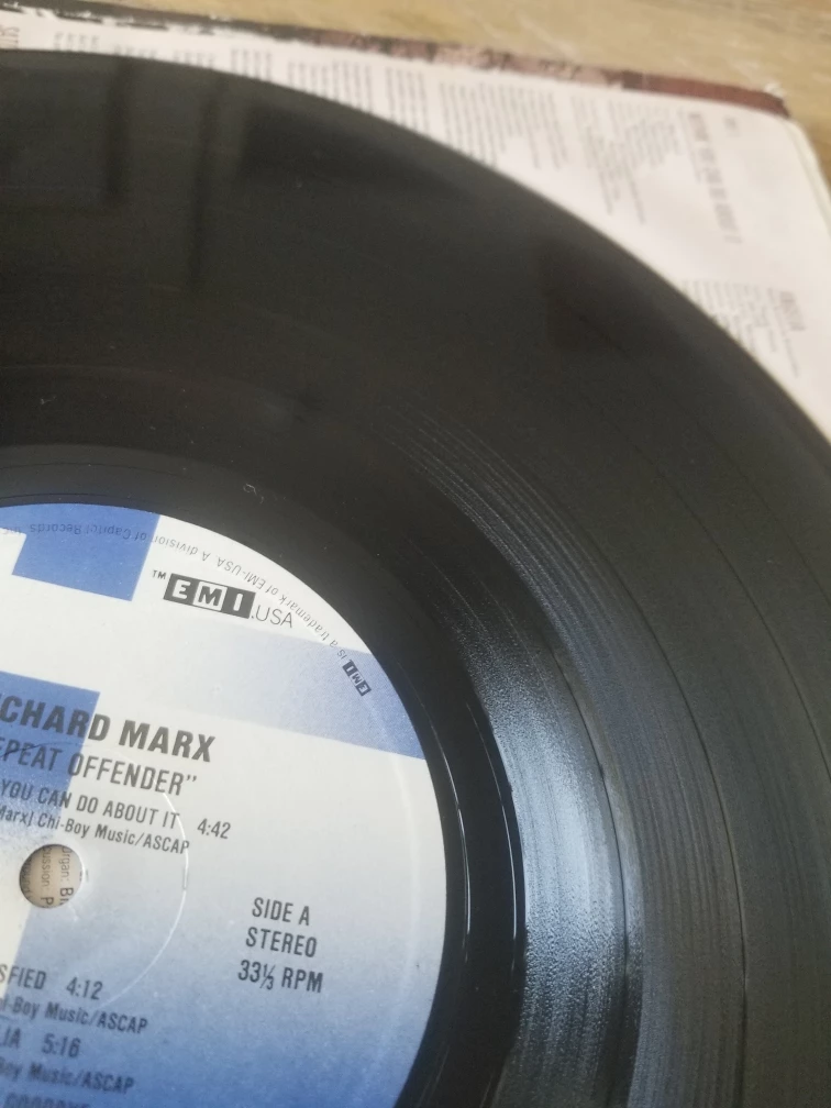 Richard Marx - Repeat Offender 90s Record Album - Vintage 12" image indicator(10)