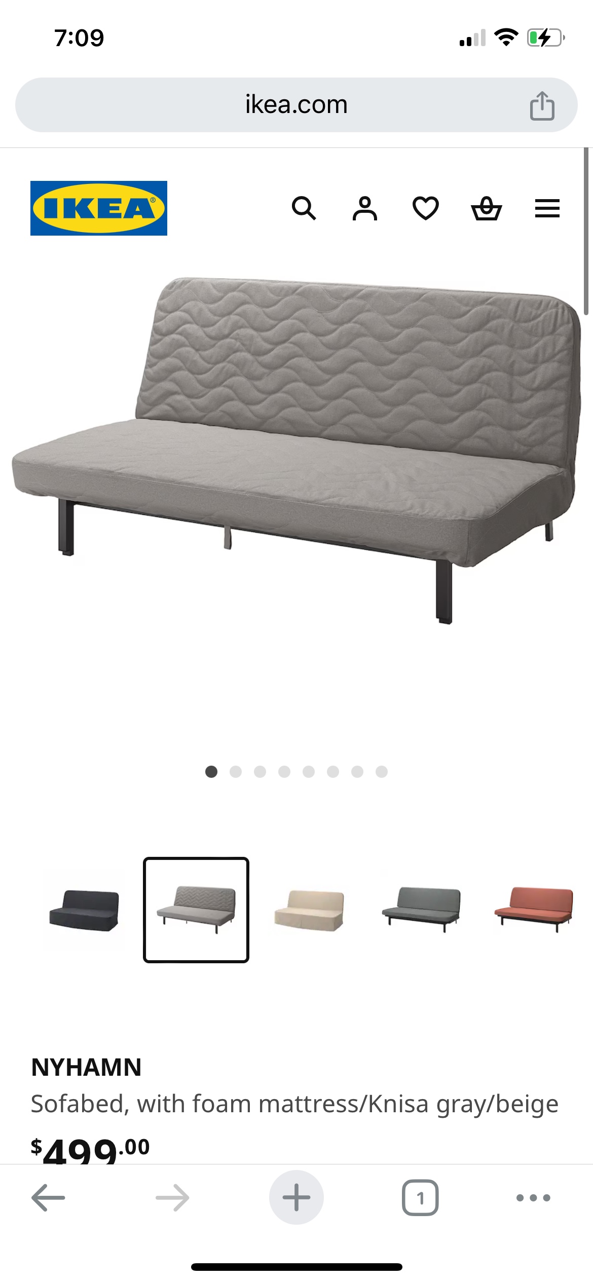 Ikea NYHAMN Sofabed image indicator(2)