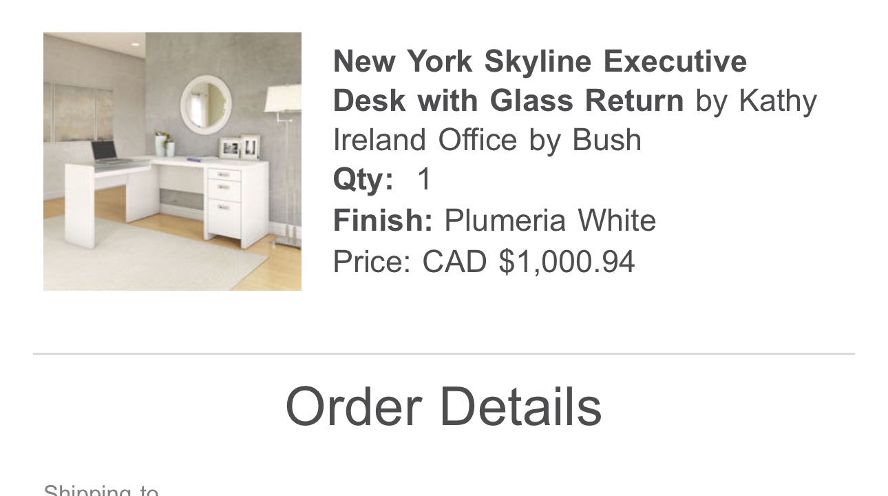 White Wooden L-Shaped Executive Desk (paid $1130) - photo 4