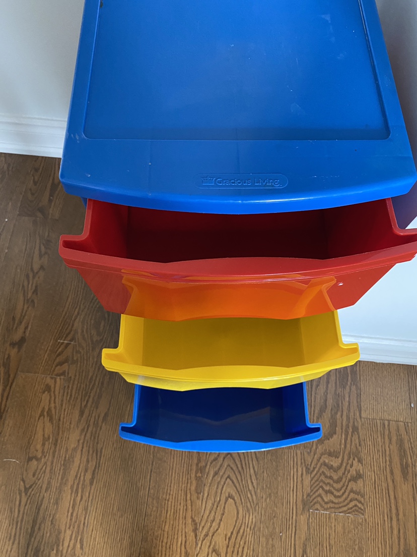 Gracious Living colorful storage drawers for kids room - photo 2