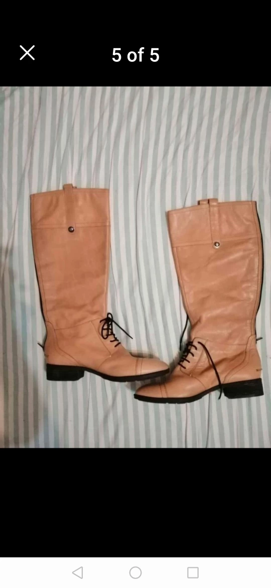 leather women boots size 11