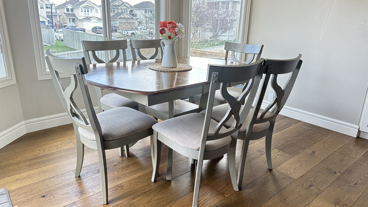 French dining table with 6 chairs - photo 2