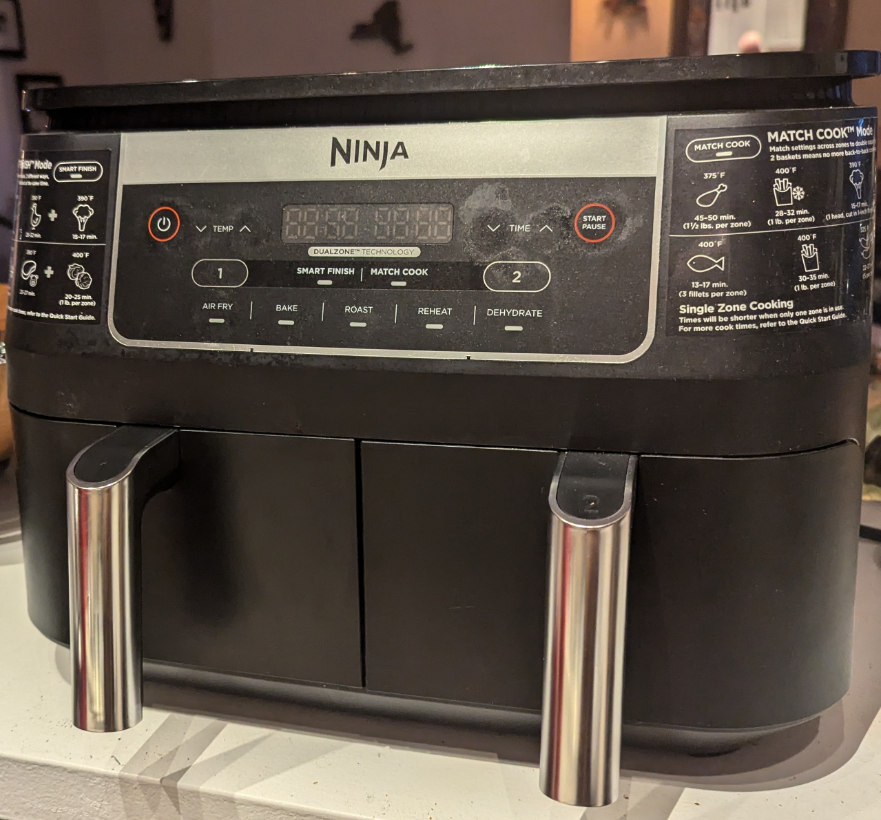 Ninja air fryer image indicator(3)