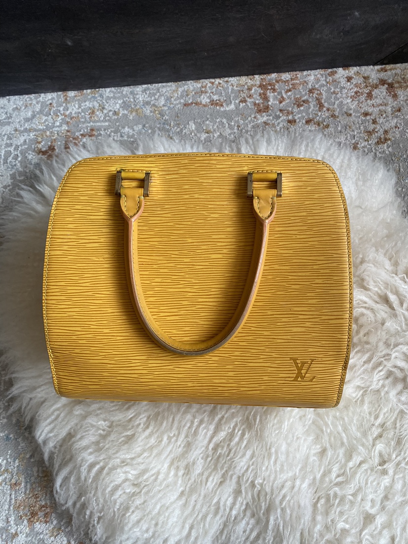 Authentic Louis Vuitton Epi Yellow Handbag thumbnail