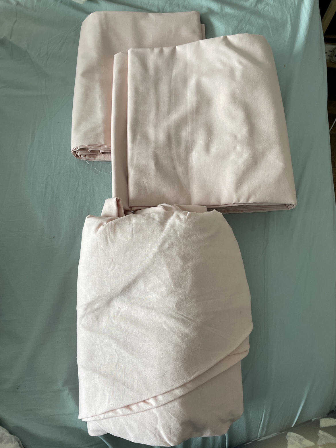 Full/ Double bed sheet set light pink