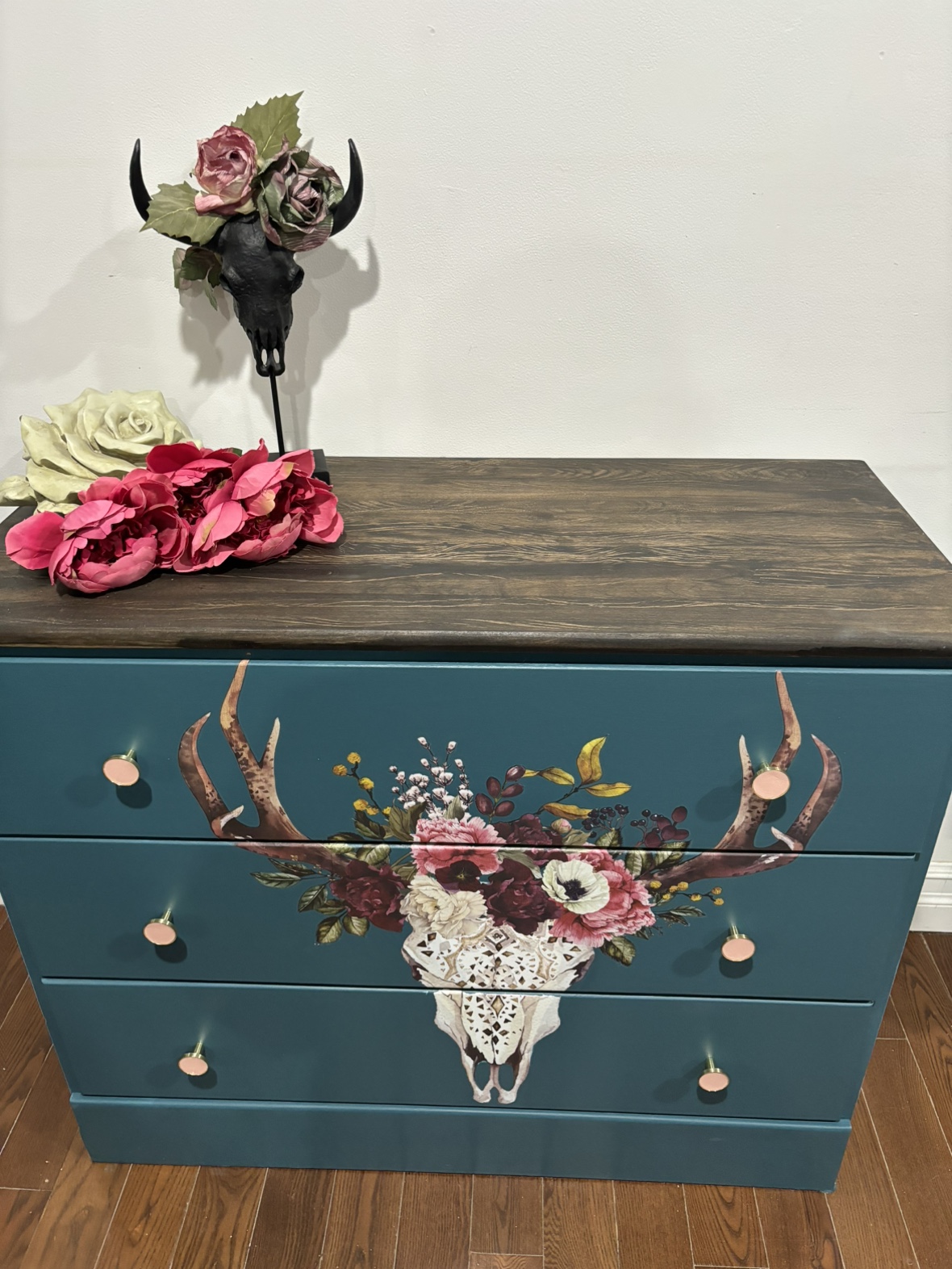 Teal bohemian dresser image indicator(7)