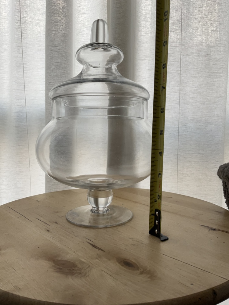 Glass apothecary jar and glass cloche - photo 5