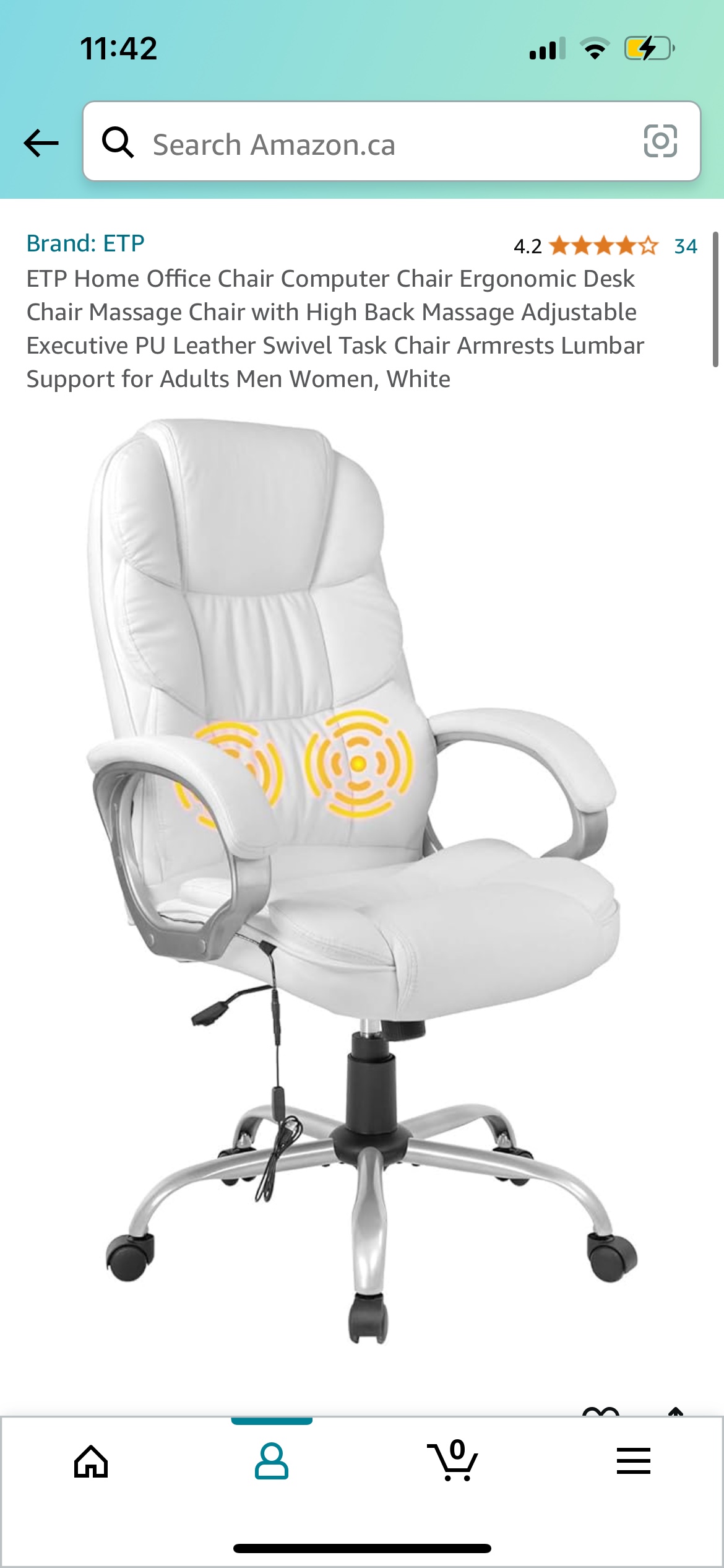 Amazon white chair