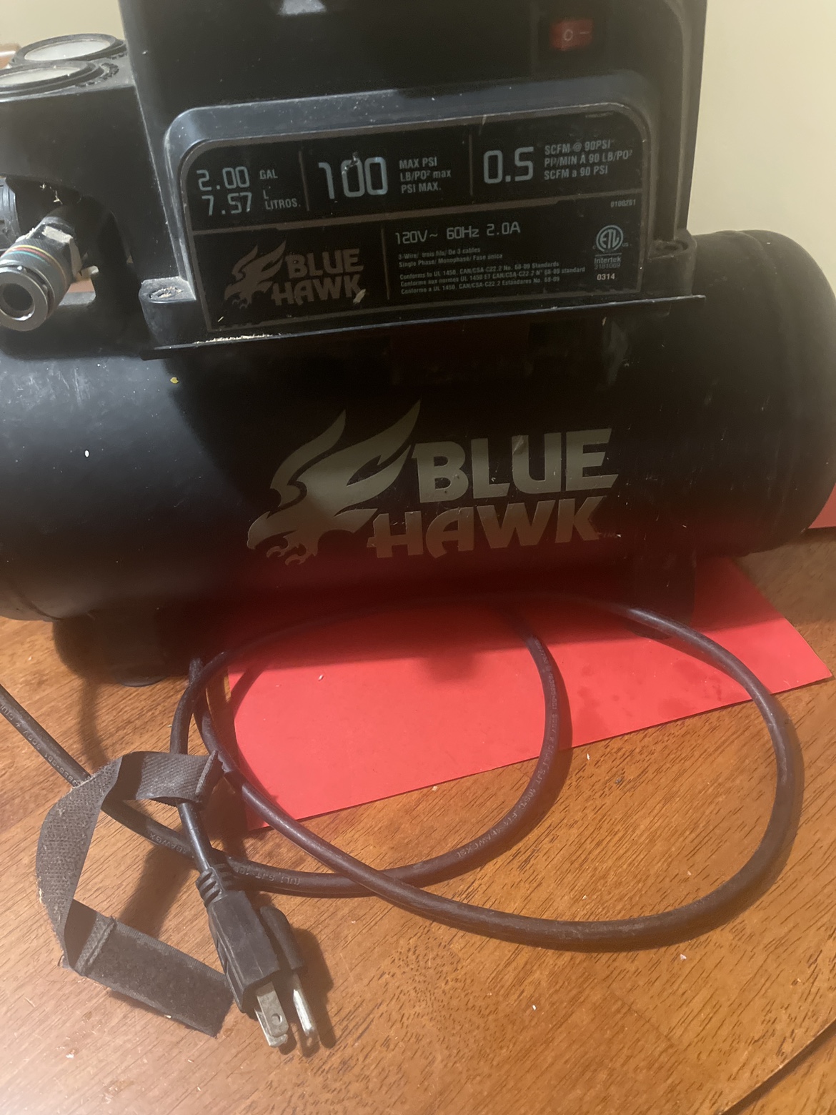 Blue Hawk air compressor thumbnail