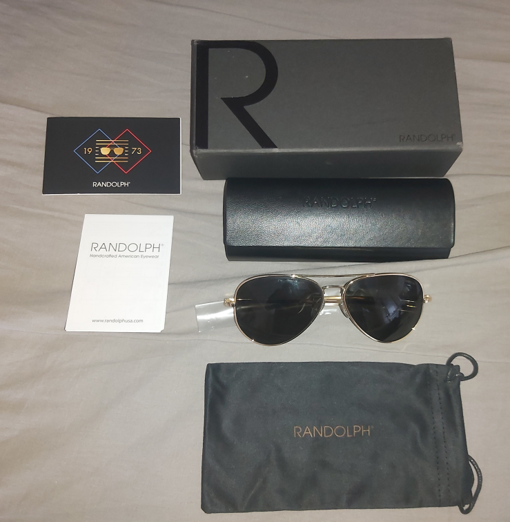 Brand NEW Randolph Engineering 23K Concorde Sunglasses(61mm) thumbnail