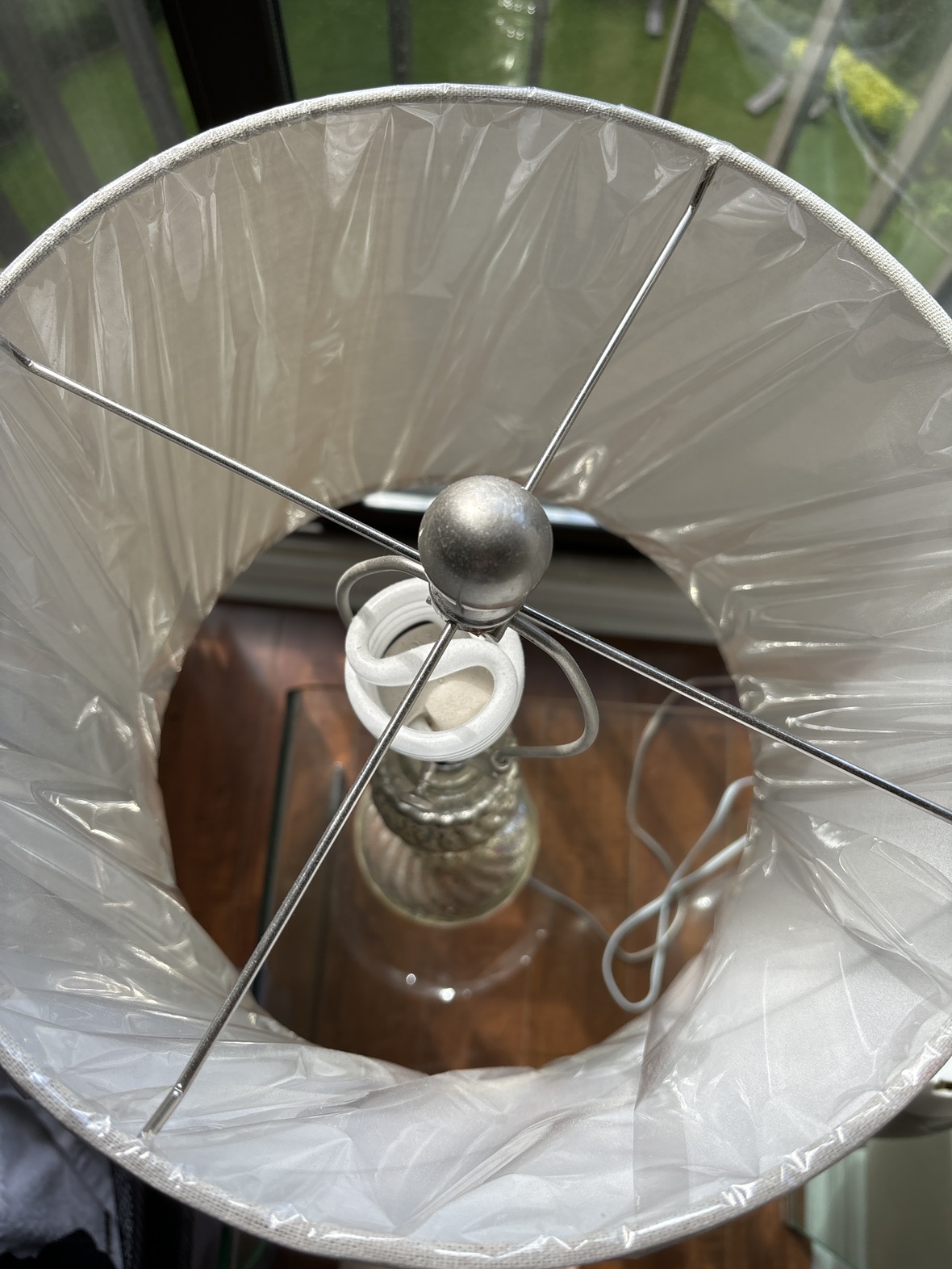 Table lamp brand new beige - photo 3