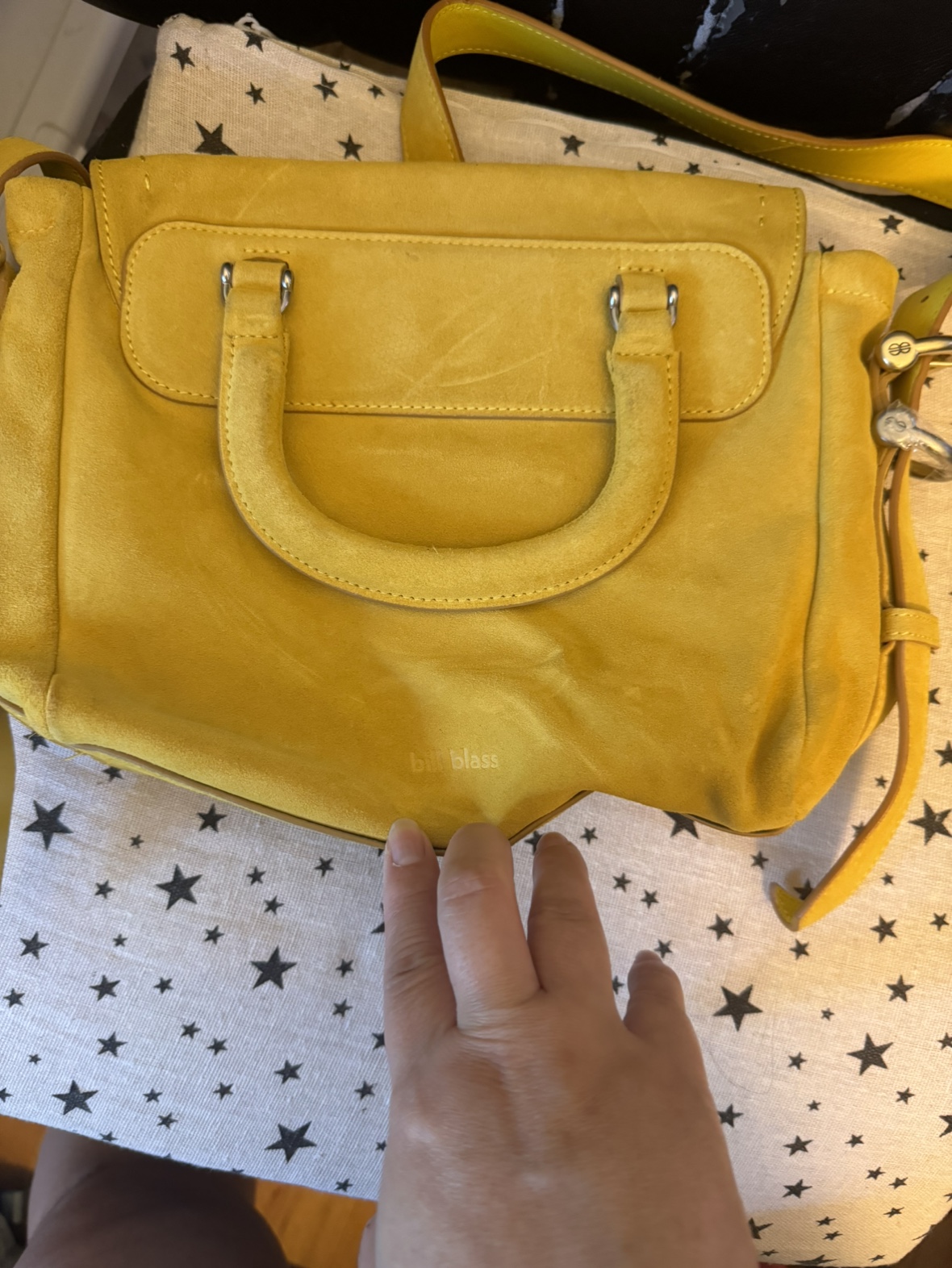 Leather suede Bill Blase bag pre owned - photo 3
