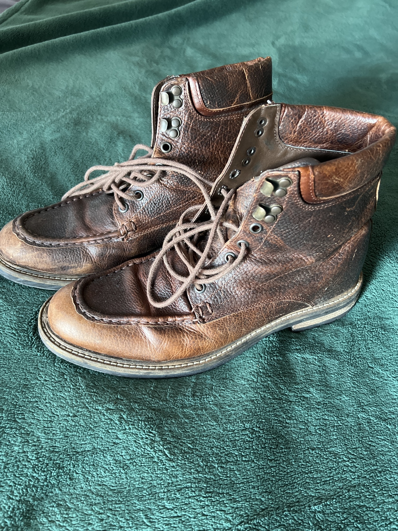 Mexican brown leather shoes