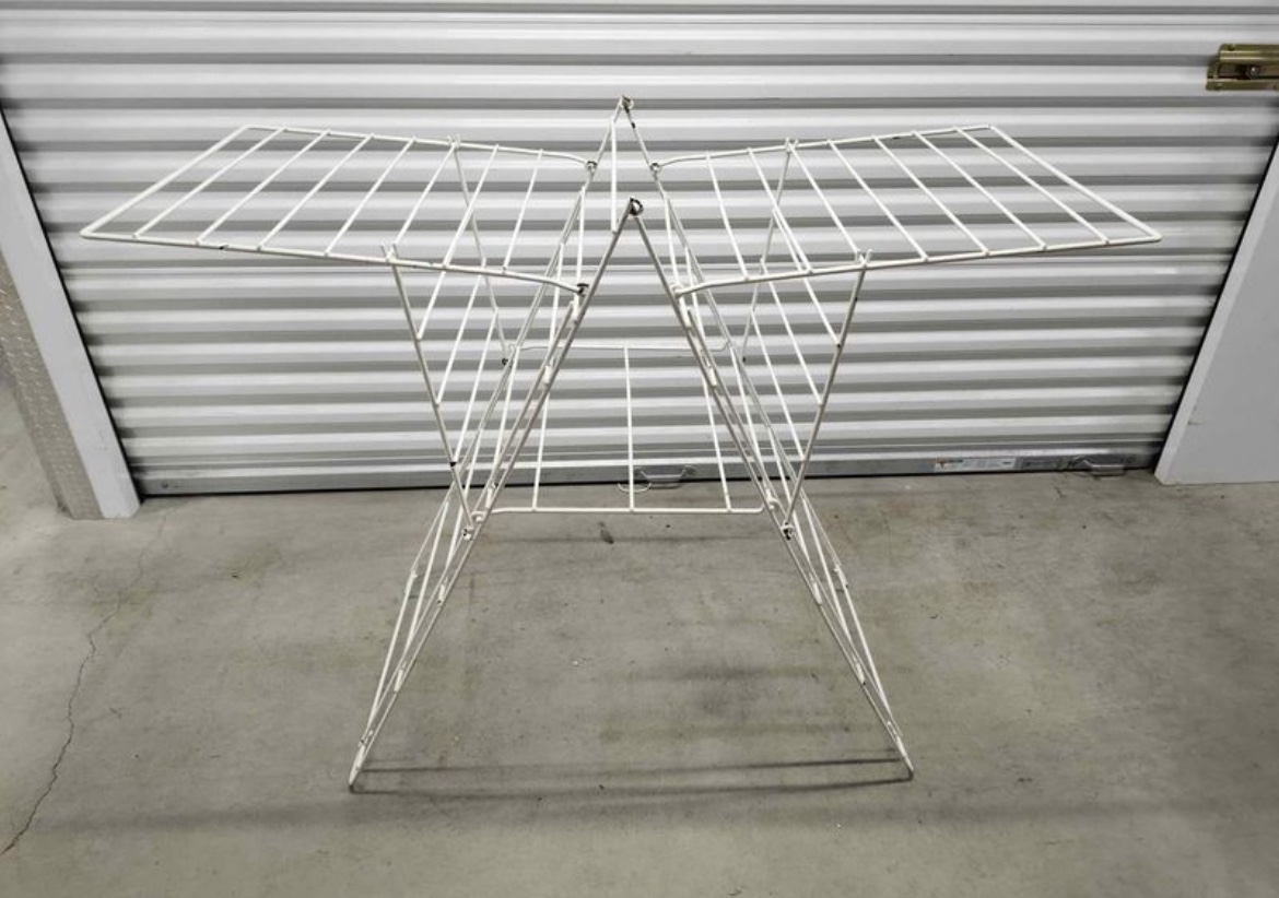 CLOTHES DRYING RACK METAL FOLDABLE thumbnail