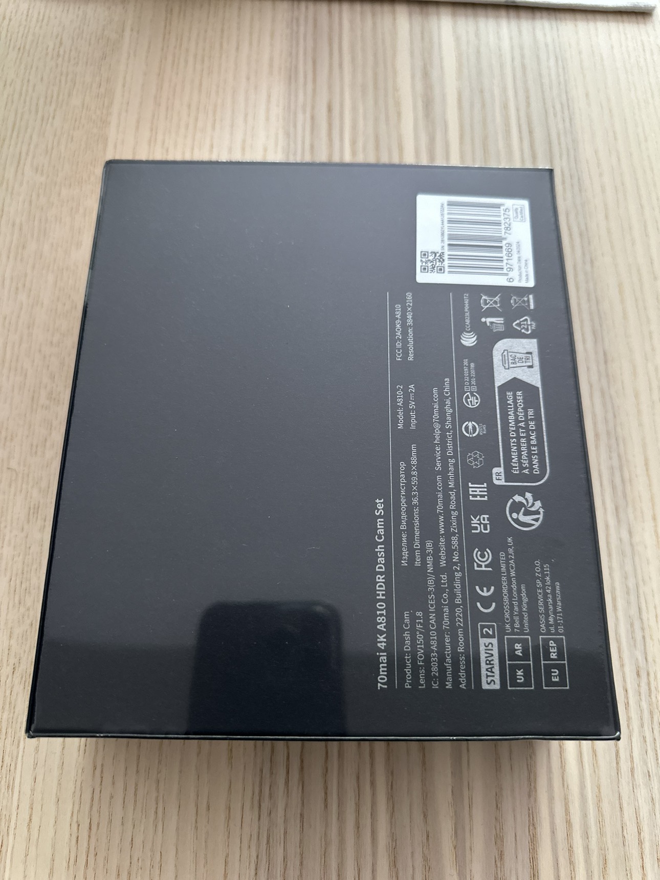 70mai A810 4K Dash cam with Sony Starvis 2 image indicator(8)