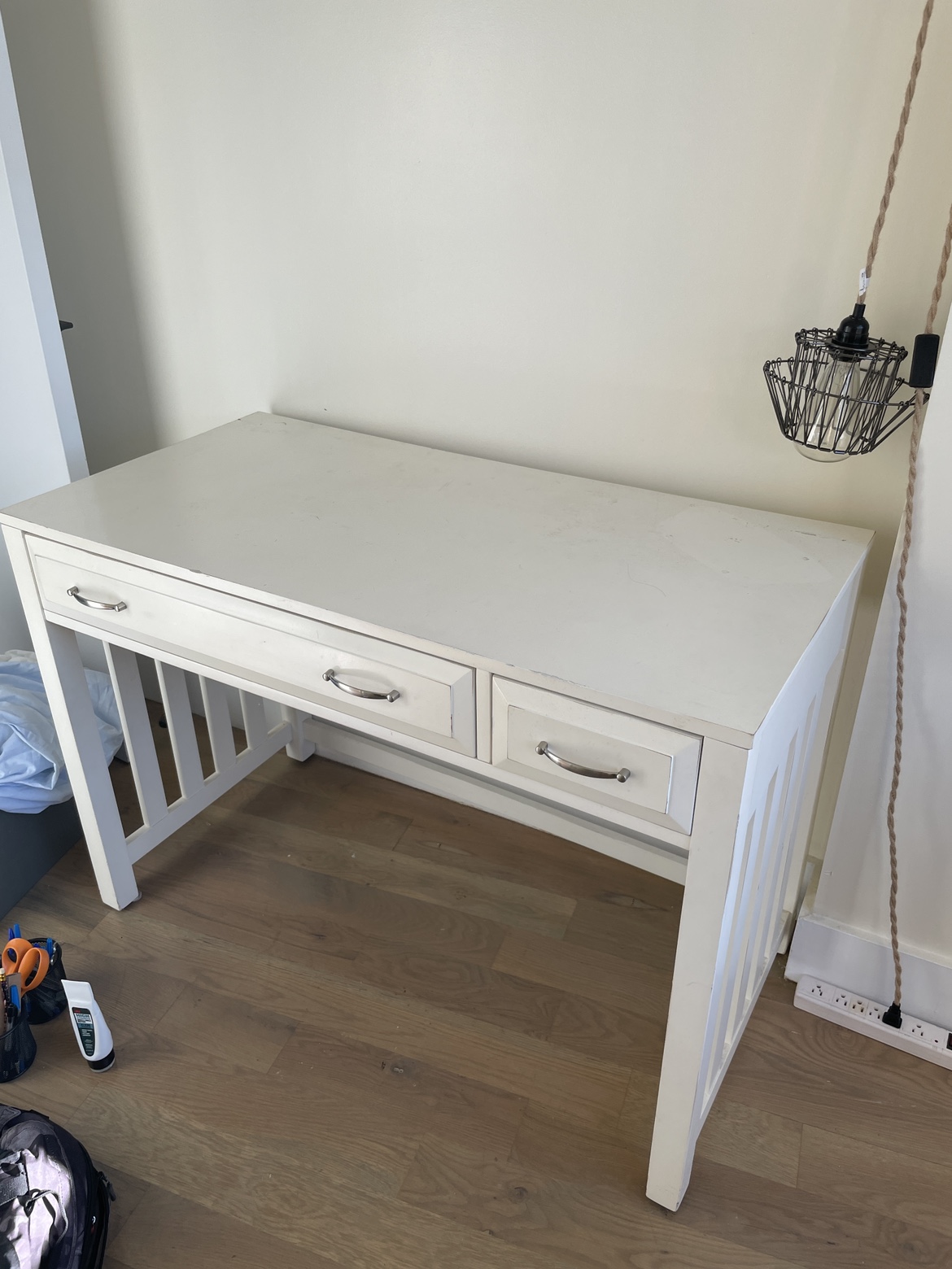White desk