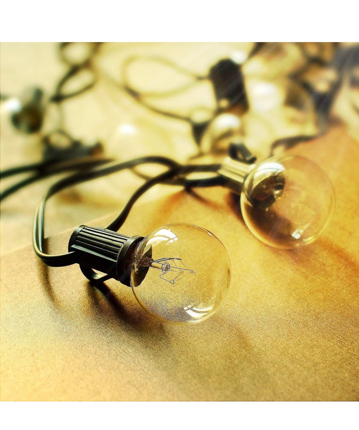 New Clear Globe G40 Bulbs Replacement Screw Base Light Bulbs image indicator(4)