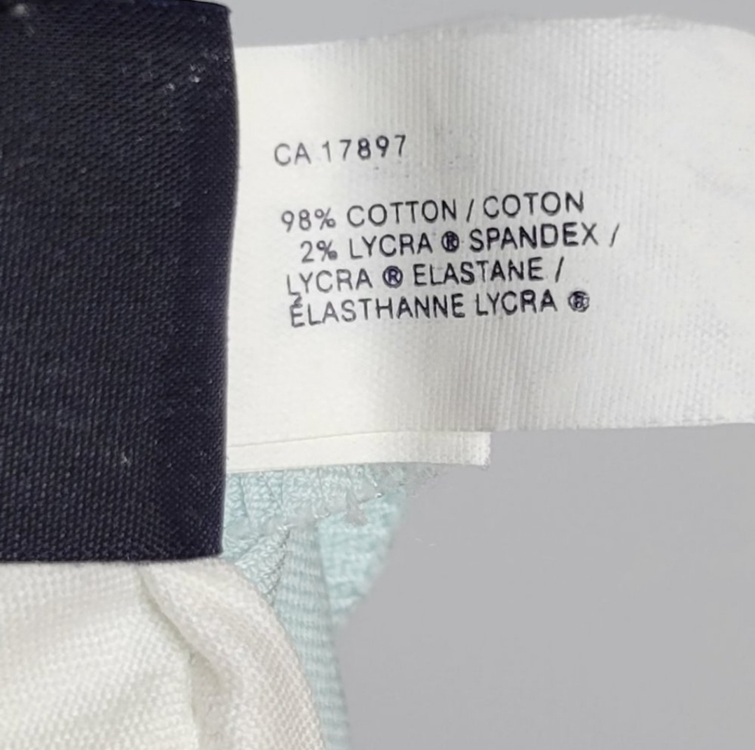 Gap Ice Blue Stretchy Cotton Straight Leg Pants image indicator(6)