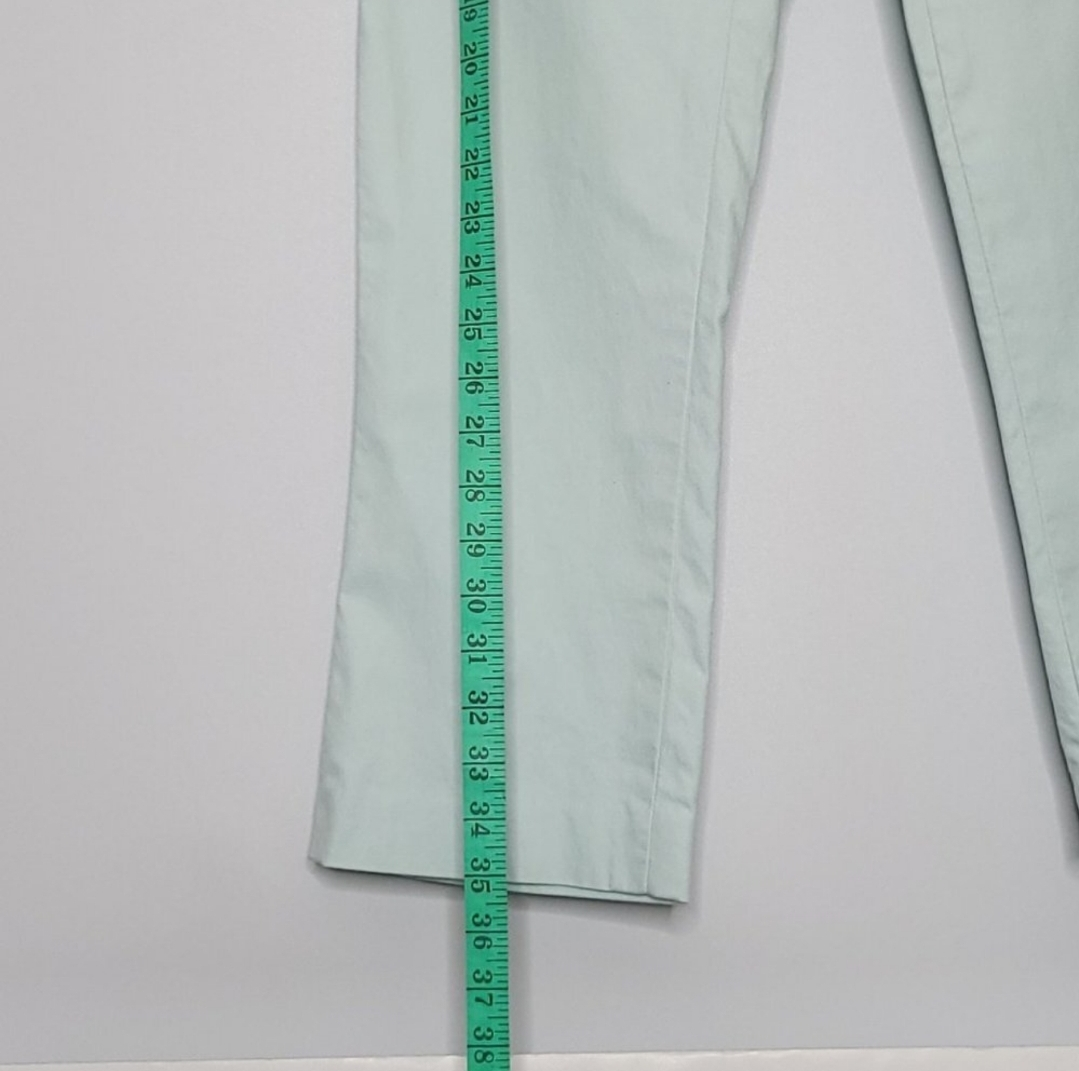 Gap Ice Blue Stretchy Cotton Straight Leg Pants image indicator(7)