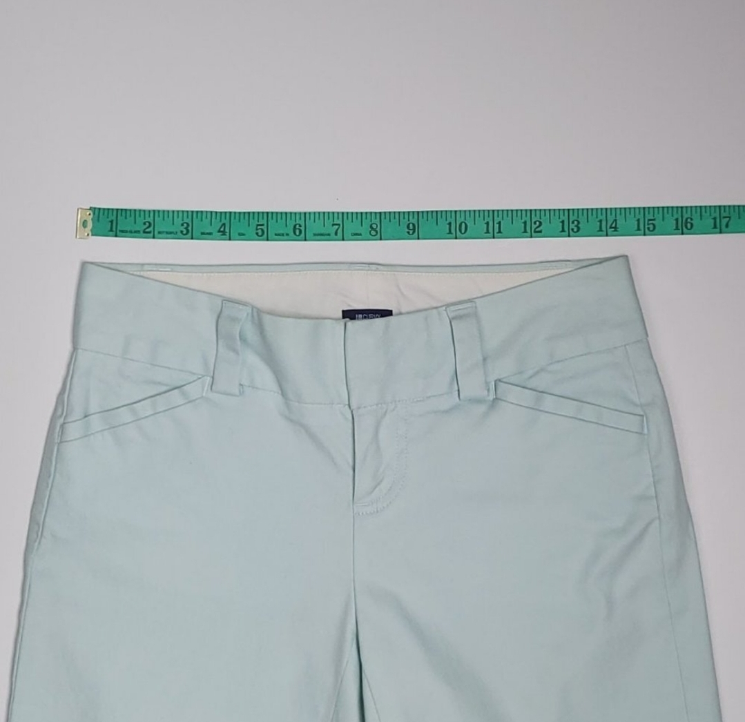 Gap Ice Blue Stretchy Cotton Straight Leg Pants image indicator(10)