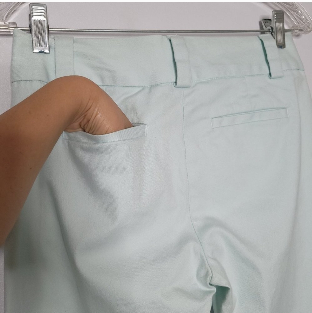 Gap Ice Blue Stretchy Cotton Straight Leg Pants image indicator(4)