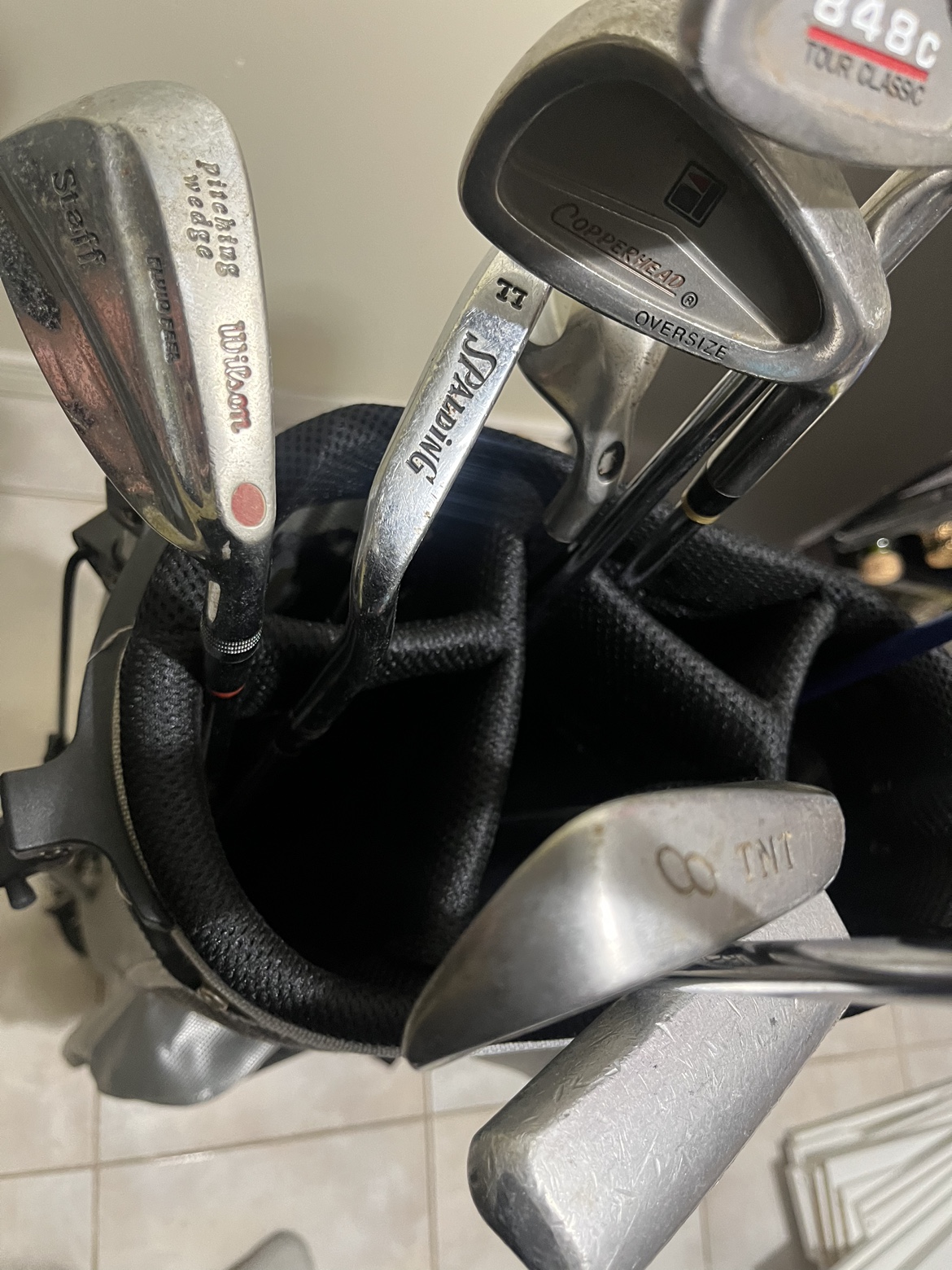 Golf clubs and golf bag image indicator(5)
