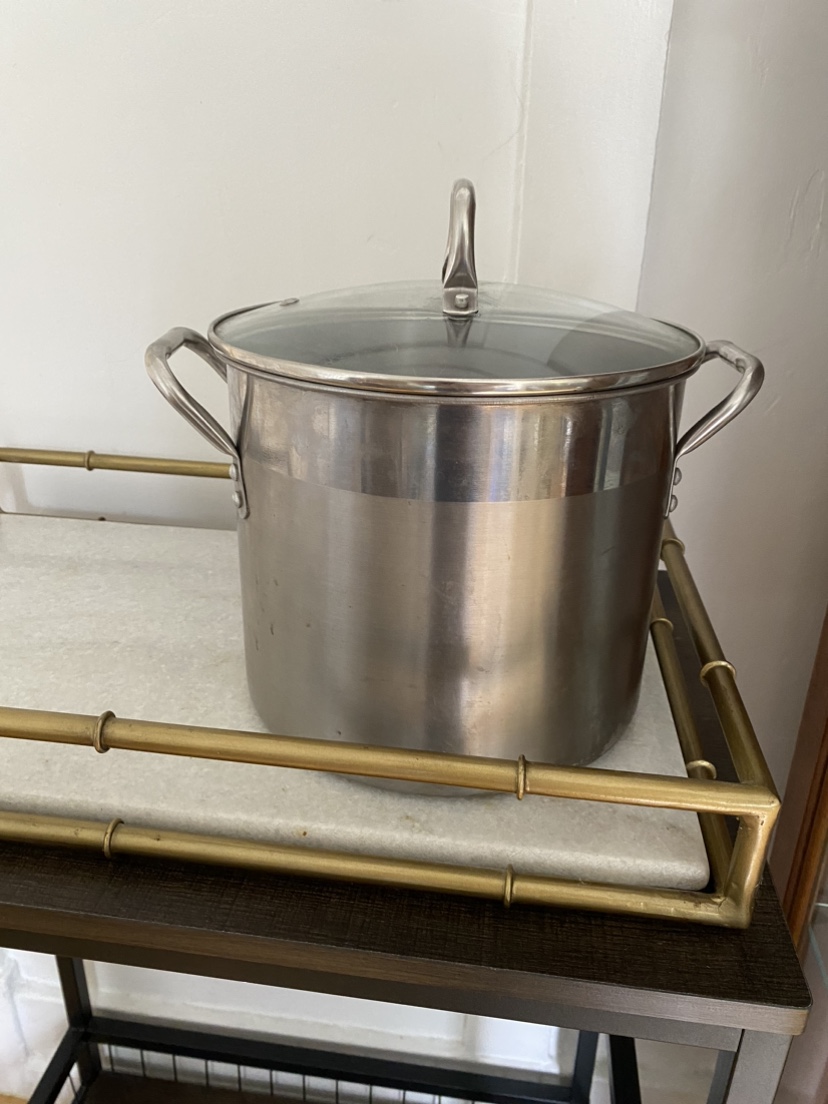 Small stock pot with lid